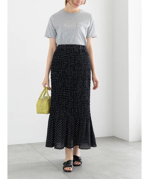 Te chichi(テチチ)の「【松井愛莉着用】ドットシャーリングタイトスカート(セットアップ可)《2025summer catalog item》(スカート・レディース・ブラウン/ブラック・F)」の15枚目の写真