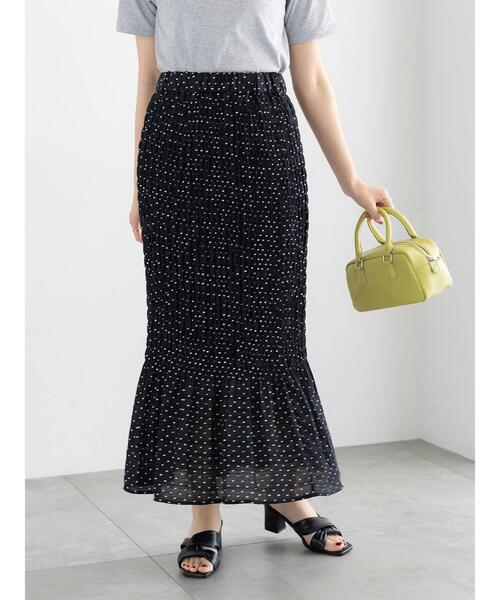 Te chichi(テチチ)の「【松井愛莉着用】ドットシャーリングタイトスカート(セットアップ可)《2025summer catalog item》(スカート・レディース・ブラウン/ブラック・F)」の16枚目の写真