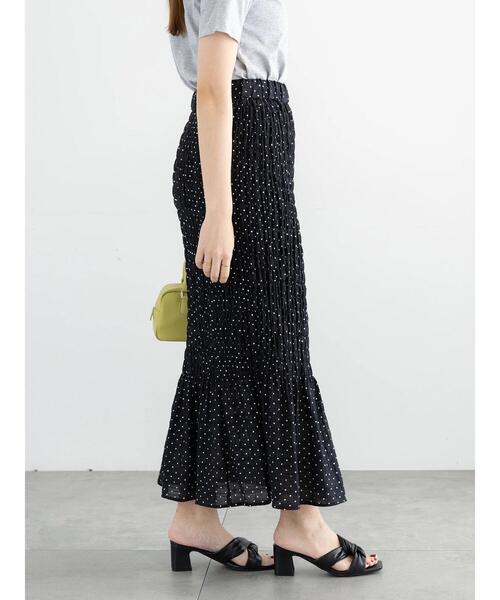 Te chichi(テチチ)の「【松井愛莉着用】ドットシャーリングタイトスカート(セットアップ可)《2025summer catalog item》(スカート・レディース・ブラウン/ブラック・F)」の18枚目の写真