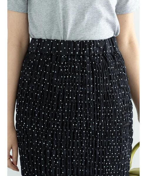 Te chichi(テチチ)の「【松井愛莉着用】ドットシャーリングタイトスカート(セットアップ可)《2025summer catalog item》(スカート・レディース・ブラウン/ブラック・F)」の19枚目の写真