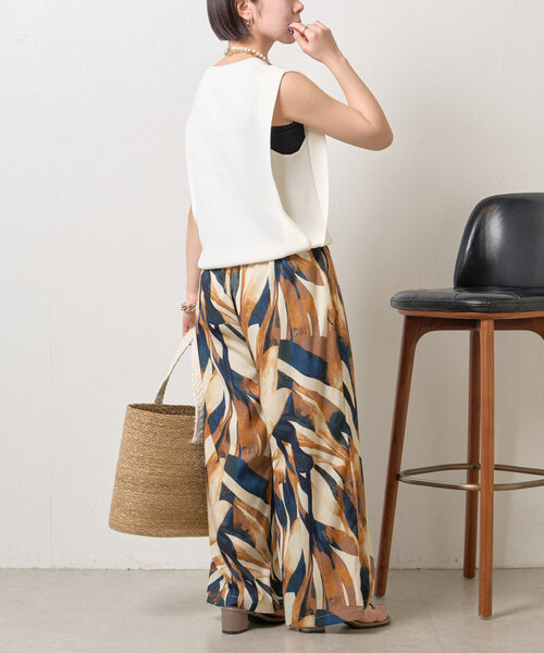 Jena espace merveilleux（ジェナ　エスパスメルヴェイユ）の「スクエアノースリニット（ニット/セーター・レディース・レッド/ネイビー/オフホワイト・FREE）」の6枚目の写真