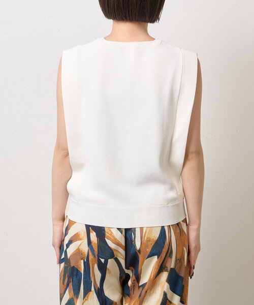 Jena espace merveilleux（ジェナ　エスパスメルヴェイユ）の「スクエアノースリニット（ニット/セーター・レディース・レッド/ネイビー/オフホワイト・FREE）」の15枚目の写真