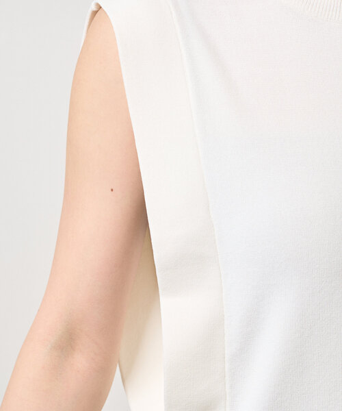 Jena espace merveilleux（ジェナ　エスパスメルヴェイユ）の「スクエアノースリニット（ニット/セーター・レディース・レッド/ネイビー/オフホワイト・FREE）」の16枚目の写真