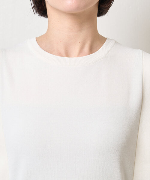 Jena espace merveilleux（ジェナ　エスパスメルヴェイユ）の「スクエアノースリニット（ニット/セーター・レディース・レッド/ネイビー/オフホワイト・FREE）」の17枚目の写真