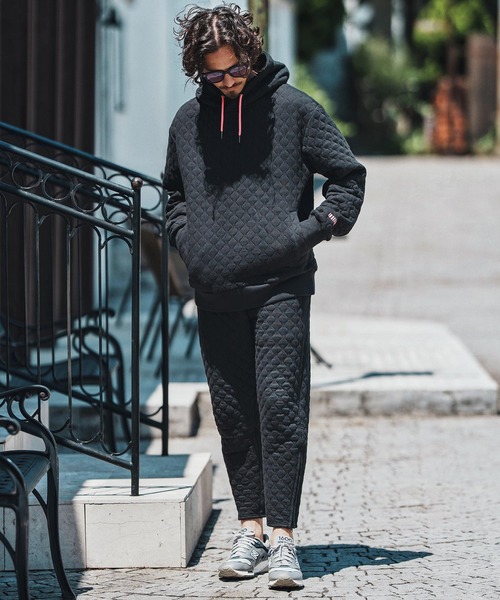 felkod（フィルコッド）の「mpa3832- Quilted Spindle Parka スピンドルパーカー（パーカー・メンズ・グレイッシュベージュ/ブラック・S/M/L）」の9枚目の写真
