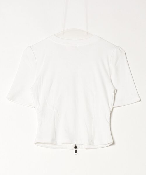 セール】センタージップギャザートップス（Tシャツ/カットソー