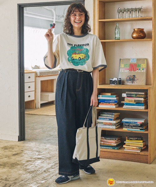 MONO-MART LADY'S(モノマートレディース)の「Chupachups / チュッパチャプス 別注 アソート グラフィックプリント 半袖Tシャツ(Tシャツ/カットソー・レディース・チャコールグレー/ネイビー・FREE)」の13枚目の写真