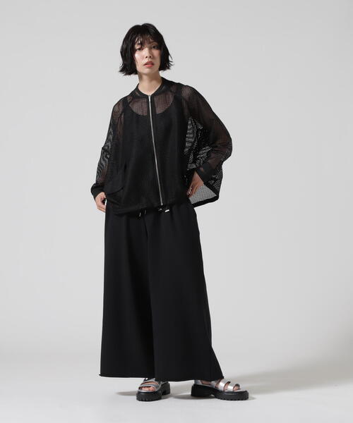 DROIT BELLO（ドロイトベロ）の「DROIT BELLO（ドロイトベロ）ワイドスェットパンツ（スウェットパンツ・レディース・ブラック/グレー・F）」の4枚目の写真