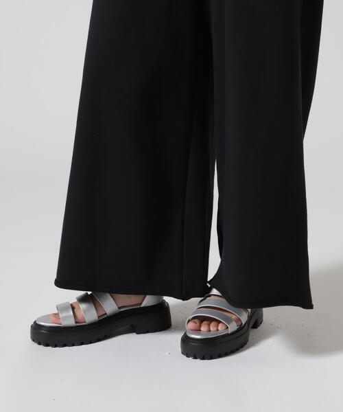 DROIT BELLO（ドロイトベロ）の「DROIT BELLO（ドロイトベロ）ワイドスェットパンツ（スウェットパンツ・レディース・ブラック/グレー・F）」の10枚目の写真