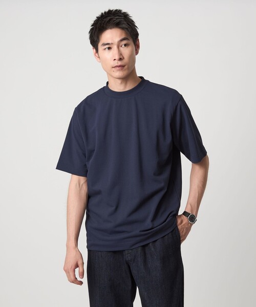 45R コットン クルーネック Ｔシャツ グリーン ASTRAET＞コットン アシッド クルーネックTシャツ