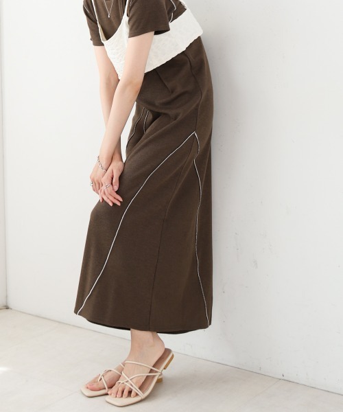 Bab（バブ）の「【S・Mサイズ展開】ビスチェセットメローワンピース（ワンピース・レディース・ブラウン/ベージュ/チャコールグレー・S/M）」の21枚目の写真