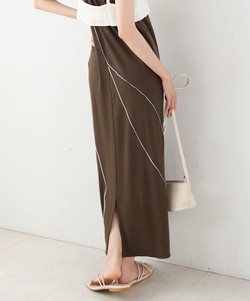 Bab（バブ）の「【S・Mサイズ展開】ビスチェセットメローワンピース（ワンピース・レディース・ブラウン/ベージュ/チャコールグレー・S/M）」の18枚目の写真