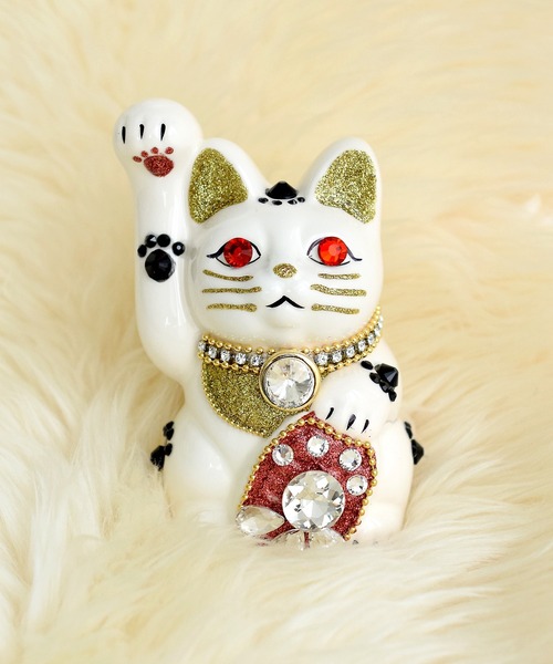 招き猫 ニコアンティーク×ご縁猫 ねこ球助 手ぬぐい 2点セット