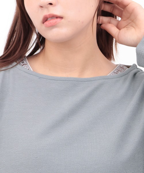 チチカカ（チチカカ）の「サカリバ肩チロリードルマンチュニック（チュニック・レディース・ブラック/グレー/グリーン/アイボリー・FREE）」の13枚目の写真