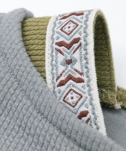 チチカカ（チチカカ）の「サカリバ肩チロリードルマンチュニック（チュニック・レディース・ブラック/グレー/グリーン/アイボリー・FREE）」の18枚目の写真