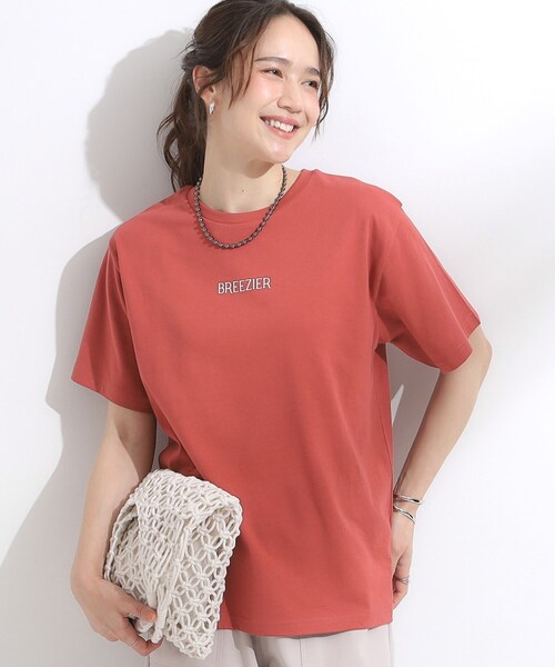 SHOO・LA・RUE(シューラルー)の「【S-LL/ひんやり/UV】選べる6柄でそれぞれ欲しくなる プリントTシャツ(Tシャツ/カットソー・レディース・ホワイト/チャコールグレー/ライトブルー/ベージュ/ネイビー/キャメル/イエロー系その他/ホワイト系1/ホワイト系2/ブラウン系/グリーン系/レッド系・01/02/03/04)」の12枚目の写真