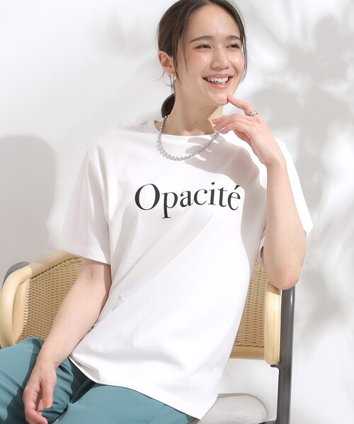 SHOO・LA・RUE(シューラルー)の「【S-LL/ひんやり/UV】選べる6柄でそれぞれ欲しくなる プリントTシャツ(Tシャツ/カットソー・レディース・ホワイト/チャコールグレー/ライトブルー/ベージュ/ネイビー/キャメル/イエロー系その他/ホワイト系1/ホワイト系2/ブラウン系/グリーン系/レッド系・01/02/03/04)」の1枚目の写真