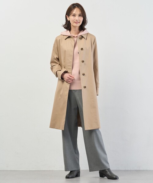 J.PRESS(ジェイプレス)の「コンパクトギャバ ステンカラー コート(ステンカラーコート・レディース・ベージュ系・11/9)」の16枚目の写真