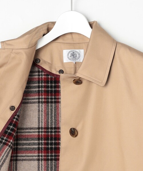 J.PRESS(ジェイプレス)の「コンパクトギャバ ステンカラー コート(ステンカラーコート・レディース・ベージュ系・11/9)」の12枚目の写真