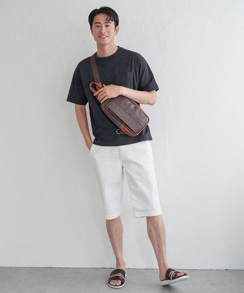 ikka(イッカ)の「【親子コーデ】ストライプMIXポケットTシャツ(Tシャツ/カットソー・メンズ・ホワイト/ライム/ネイビー/ベージュ・S/M/L/XL)」の10枚目の写真