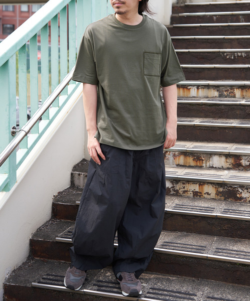 ikka(イッカ)の「【親子コーデ】ストライプMIXポケットTシャツ(Tシャツ/カットソー・メンズ・ホワイト/ライム/ネイビー/ベージュ・S/M/L/XL)」の9枚目の写真