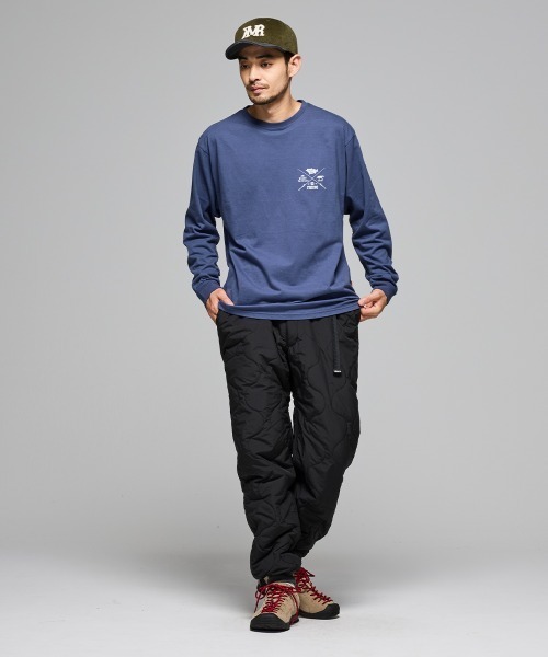 KRIFF MAYER（クリフメイヤー）の「【コットン100％ボディ】外遊びイラストロンT(釣り)（Tシャツ/カットソー・メンズ・ライトグリーン/オレンジ/オフホワイト/グレー/ブルー/ブラック・MEDIUM/LARGE/X-LARGE）」の9枚目の写真