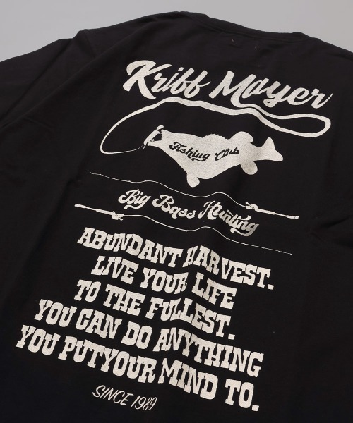 KRIFF MAYER（クリフメイヤー）の「【コットン100％ボディ】外遊びイラストロンT(釣り)（Tシャツ/カットソー・メンズ・ライトグリーン/オレンジ/オフホワイト/グレー/ブルー/ブラック・MEDIUM/LARGE/X-LARGE）」の16枚目の写真