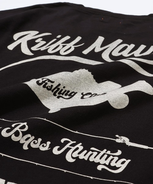 KRIFF MAYER（クリフメイヤー）の「【コットン100％ボディ】外遊びイラストロンT(釣り)（Tシャツ/カットソー・メンズ・ライトグリーン/オレンジ/オフホワイト/グレー/ブルー/ブラック・MEDIUM/LARGE/X-LARGE）」の17枚目の写真