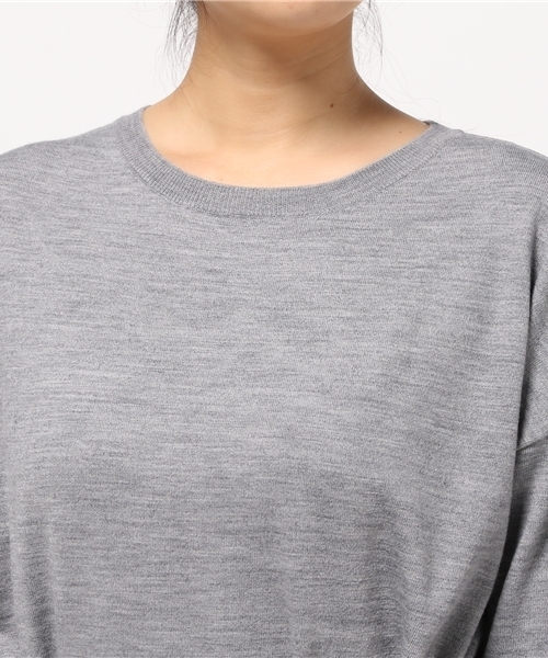 Sheta（シータ）の「ベルト付きニットOP（ワンピース・レディース・グレー/キャメル・FREE）」の7枚目の写真