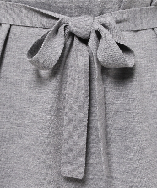 Sheta（シータ）の「ベルト付きニットOP（ワンピース・レディース・グレー/キャメル・FREE）」の10枚目の写真