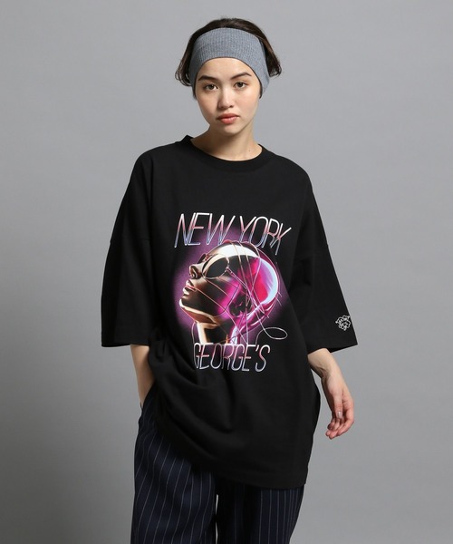 GEORGE'S(ジョージズ)の「メタルシティTシャツ(Tシャツ/カットソー・メンズ・ブラック系1/ブラック系3/ブラック系2・MEDIUM/LARGE)」の2枚目の写真