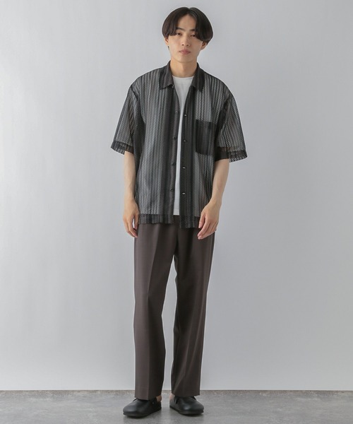 GLOBAL WORK(グローバルワーク)の「トクトク2SET/メッシュシャツ/CLEAN MODE/571603(シャツ/ブラウス・メンズ・ブラック/ブラウン/グリーン・SMALL/MEDIUM/LARGE/X-LARGE)」の4枚目の写真