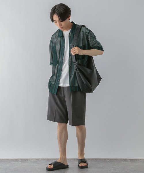 GLOBAL WORK(グローバルワーク)の「トクトク2SET/メッシュシャツ/CLEAN MODE/571603(シャツ/ブラウス・メンズ・ブラック/ブラウン/グリーン・SMALL/MEDIUM/LARGE/X-LARGE)」の21枚目の写真