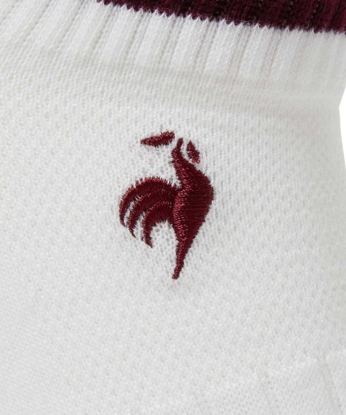 le coq sportif（ルコックスポルティフ）の「3Pソックス(ショート丈)【返品不可商品】（ソックス/靴下・メンズ・ホワイト・25-27/22-24）」の4枚目の写真