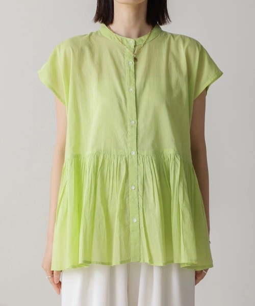 Bou Jeloud（ブージュルード）の「ボイルバンドカラーブラウス（シャツ/ブラウス・レディース・ブラック/イエロー・38）」の11枚目の写真