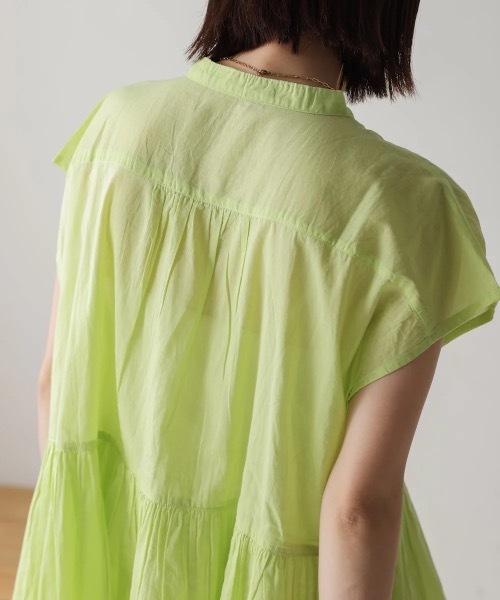 Bou Jeloud（ブージュルード）の「ボイルバンドカラーブラウス（シャツ/ブラウス・レディース・ブラック/イエロー・38）」の13枚目の写真