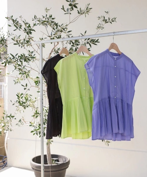 Bou Jeloud（ブージュルード）の「ボイルバンドカラーブラウス（シャツ/ブラウス・レディース・ブラック/イエロー・38）」の15枚目の写真