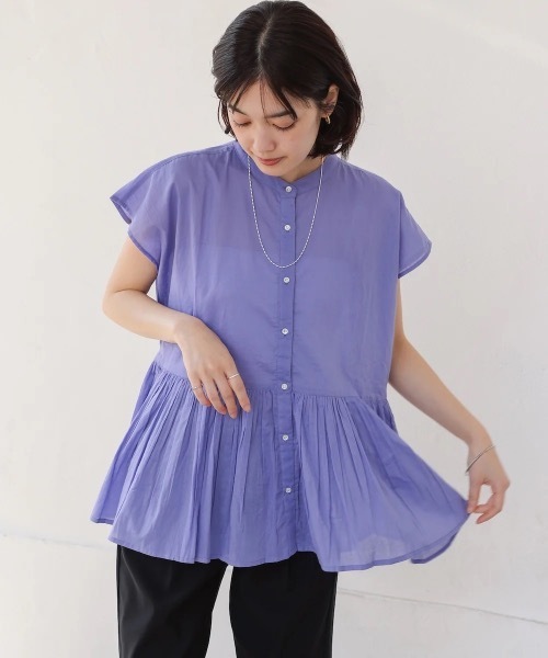 Bou Jeloud（ブージュルード）の「ボイルバンドカラーブラウス（シャツ/ブラウス・レディース・ブラック/イエロー・38）」の19枚目の写真