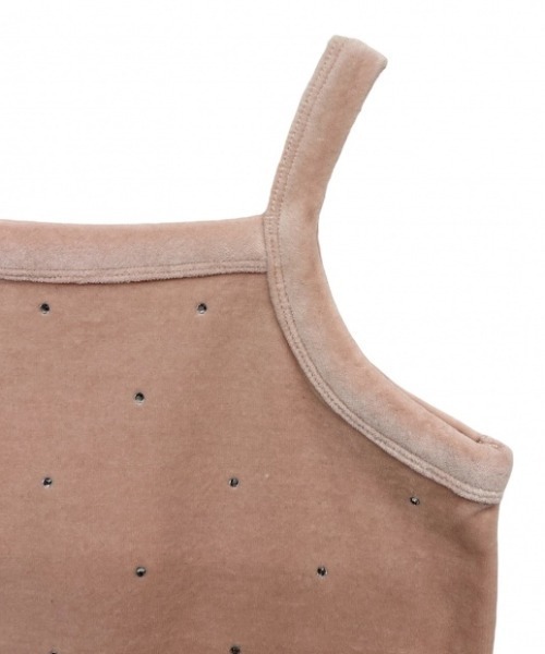 HONEY MI HONEY(ハニーミーハニー)の「velor rhonestone tank top(タンクトップ・レディース・ホワイト/ピンク・FREE)」の10枚目の写真