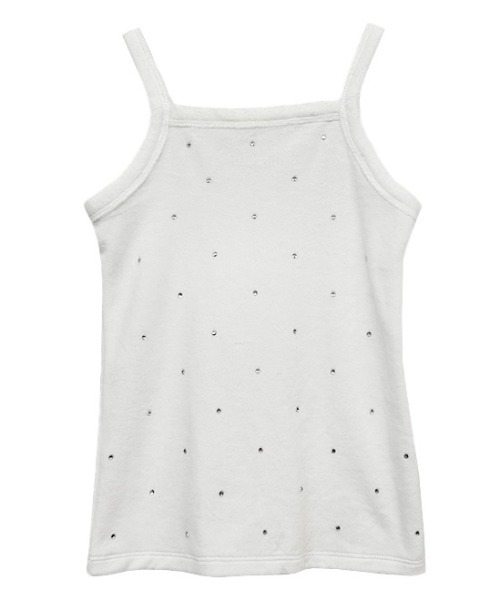 HONEY MI HONEY(ハニーミーハニー)の「velor rhonestone tank top(タンクトップ・レディース・ホワイト/ピンク・FREE)」の11枚目の写真