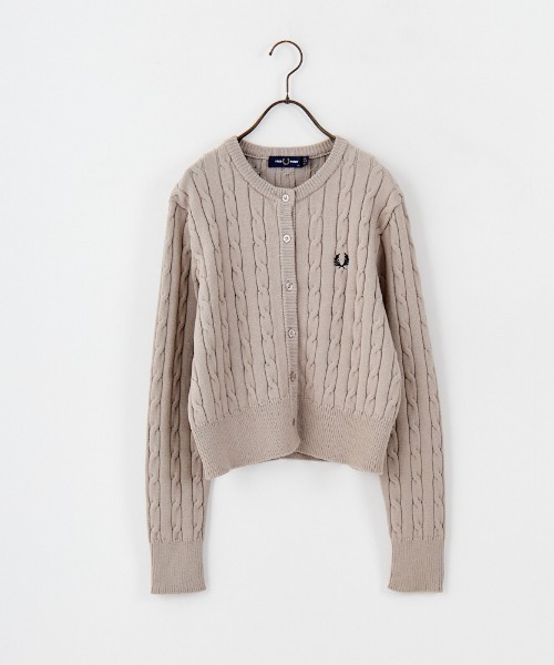 FRED PERRY [フレッドペリー] 別注 ケーブルニットカーディガン FRED PERRY カーディガン 「FRED PERRY/フレッドペリー」 別注