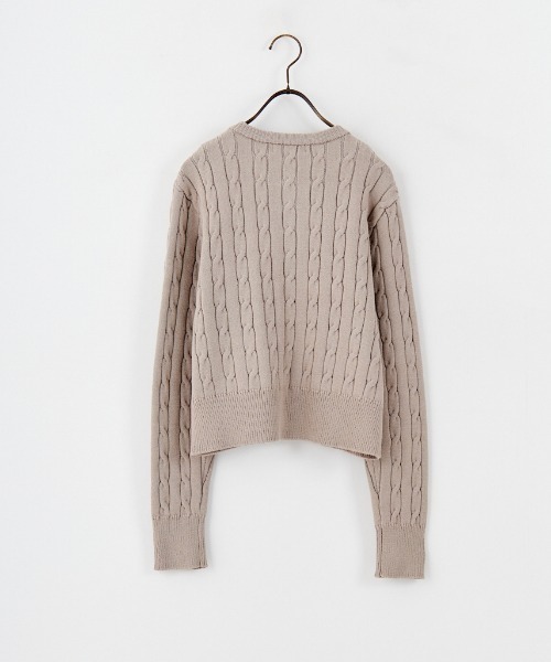 FRED PERRY [フレッドペリー] 別注 ケーブルニットカーディガン FRED PERRY/フレッドペリー] 別注 ケーブルニット カーディガン