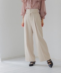 mysty woman | リボンベルトタックパンツ2 583286(その他パンツ)