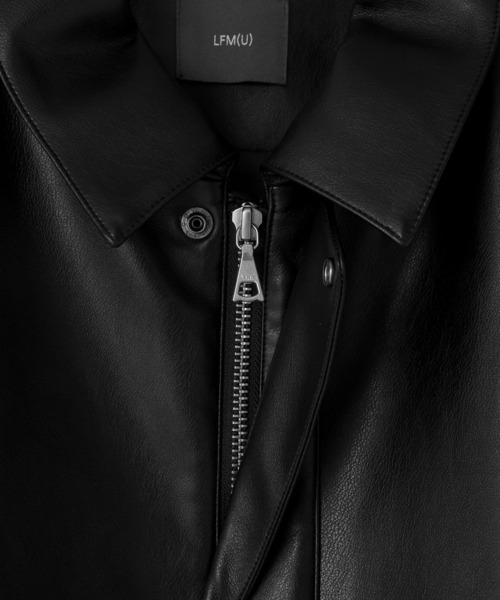 LOWRYS FARM（ローリーズファーム）の「【LFM(U)】フェイクレザーブルゾン　 571331（ブルゾン・メンズ・ブラック・MEDIUM/LARGE）」の5枚目の写真