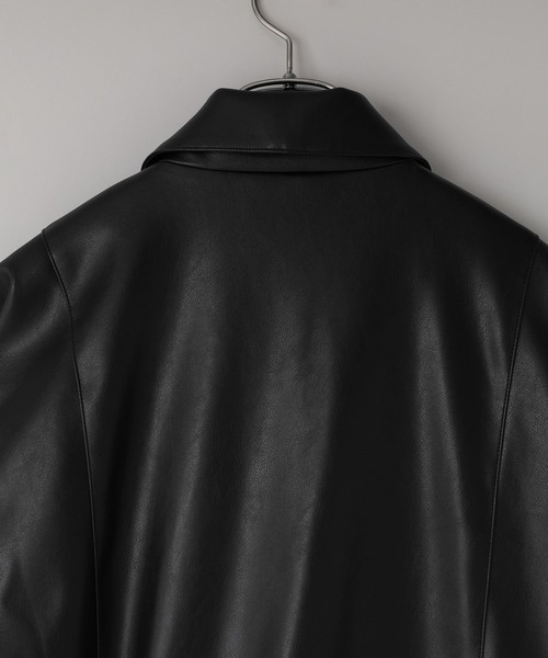 LOWRYS FARM（ローリーズファーム）の「【LFM(U)】フェイクレザーブルゾン　 571331（ブルゾン・メンズ・ブラック・MEDIUM/LARGE）」の6枚目の写真