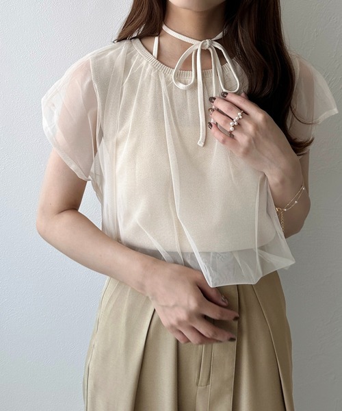 未使用品　クロレ　CLORE＋　トップス パイルセーラートップス（Tシャツ/カットソー）｜unclip（アン