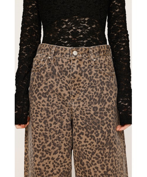 再入荷】LEOPARD WIDE LEG PT-D レオパード ワイドレッグ パンツ