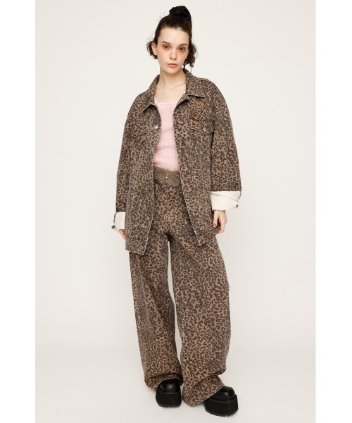 2025AW】LEOPARD WIDE LEG PT-D レオパード ワイドレッグ パンツ