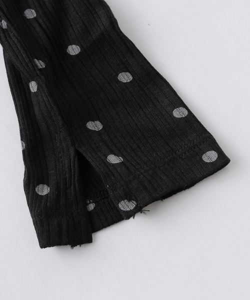 CRANK/クランク DOT FRILL SHEER HOOD CARDIGAN（カーディガン/ボレロ