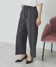 index | ストレッチ2タックワイドパンツ【洗濯機洗い可/接触冷感/吸水速乾】(その他パンツ)